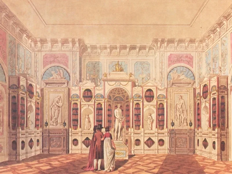 1757-Victor-Wilhelm-Peter von Heideloff - Le viste interne piu insolite degli edifici e dei giardini di Hohenheim